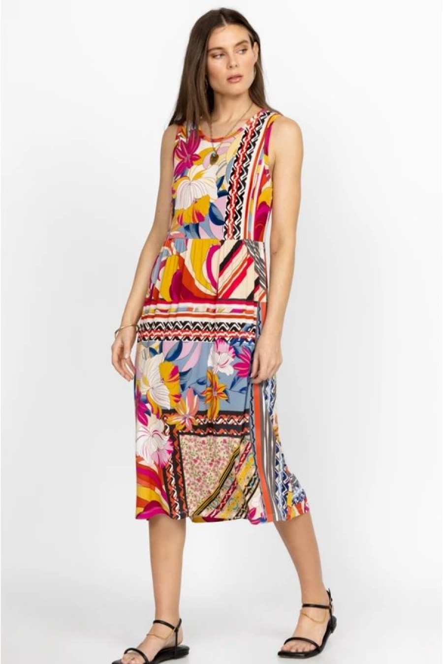 Clothing * | Rachel May Easy Fit Tank Dress Multi