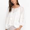 Clothing * | Castillo Eyelet Blouse White