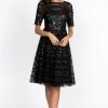 Clothing * | Beaded Mesh Dress Black