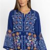 Clothing * | Wyatt Blouse-Plus Size Dark Blue