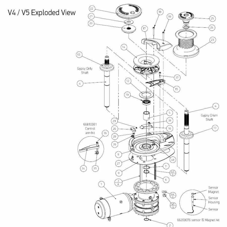 Windlasses * | Lewmar Windlasses Spares Shafts