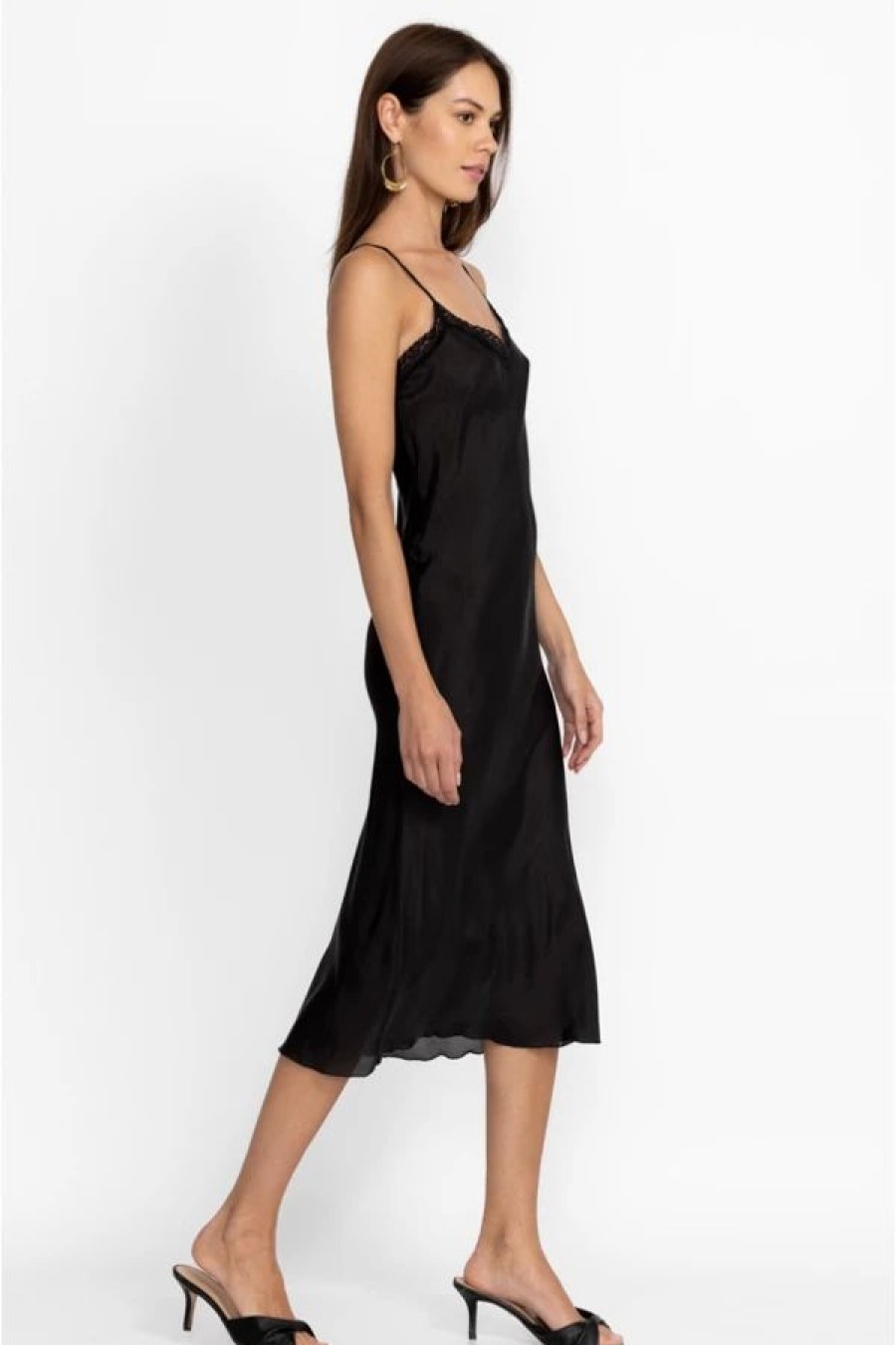 Clothing * | Midi Length Slip Black