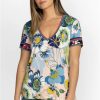 Clothing * | Jenn Favorite Short Sleeve V-Neck Tee- Plus Size Multi