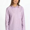 Clothing * | Giana Relaxed Pocket Shirt Stripe