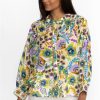 Clothing * | Ikat Bloom Shirred Yoke Blouse Multi