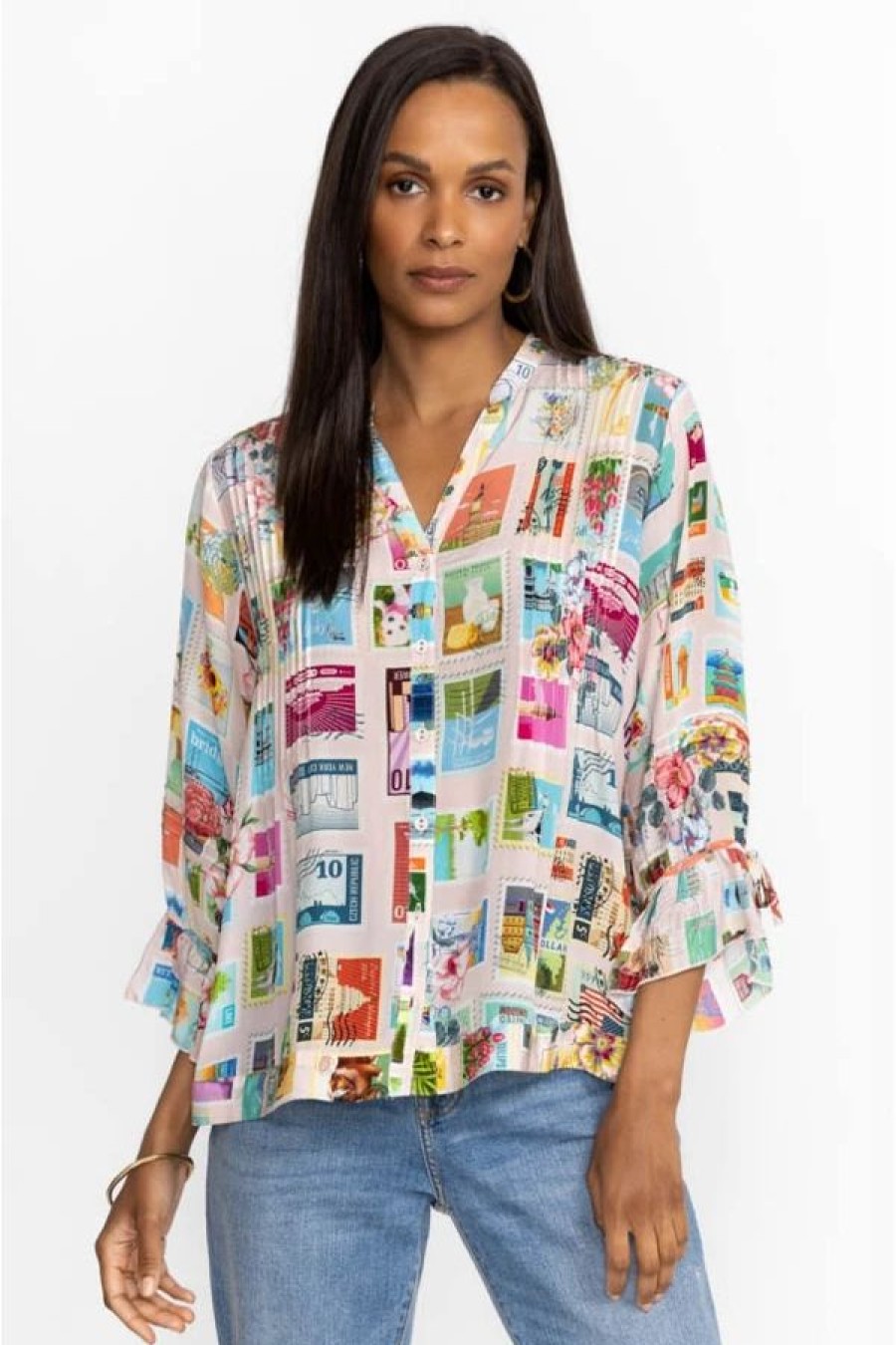 Clothing * | Sekai Vacanza Blouse Multi