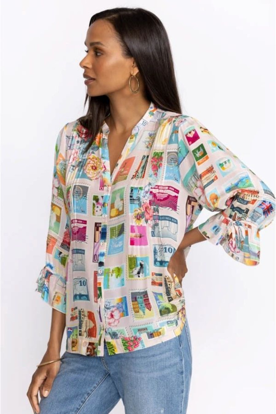 Clothing * | Sekai Vacanza Blouse Multi