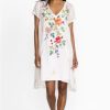 Clothing * | Adele Drape Tunic Dress White