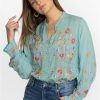 Clothing * | Iolanda Blouse-Plus Size Marine Blue