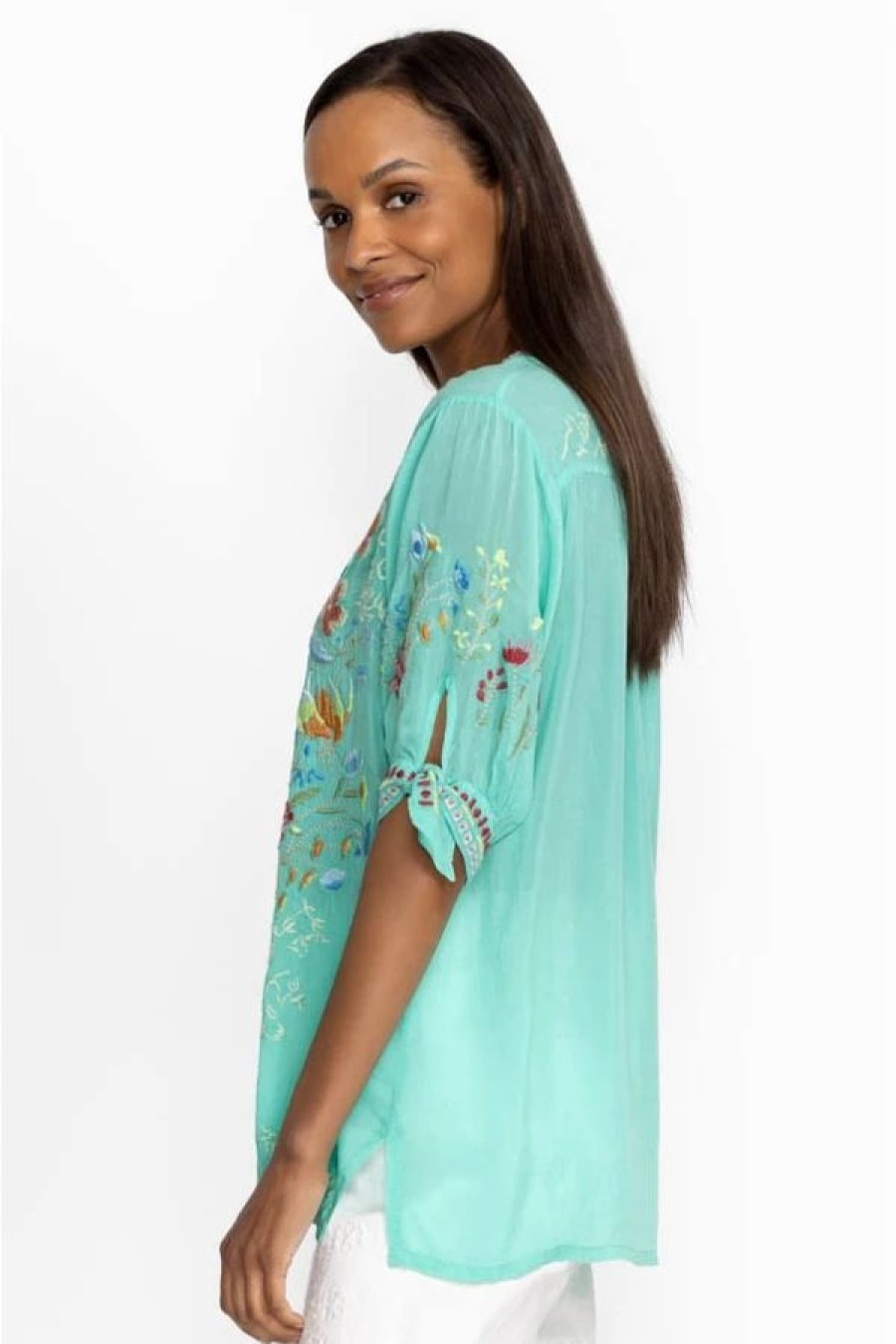 Clothing * | Cosette Blouse Sea Blue