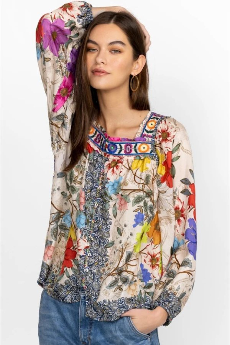 Clothing * | Archibal Luciana Blouse Multi