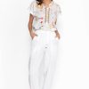 Clothing * | Gauze Relaxed Patch Pocket Jogger Bright White