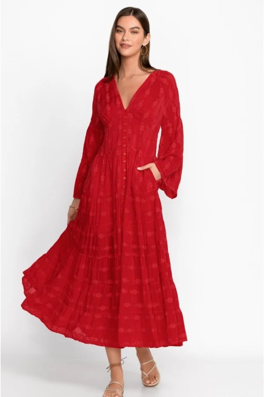 Clothing * | Bonnie Adenium Dress Raspberry