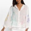 Clothing * | Hazel Shirred Yoke Blouse White