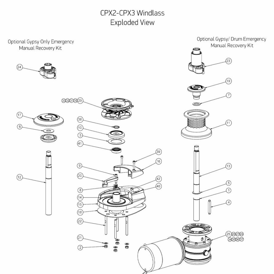 Windlasses * | Lewmar Windlasses Spares Drums