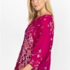 Clothing * | Jenai Blouse-Plus Size Festival Fuschia