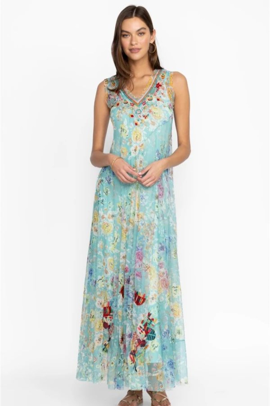 Clothing * | Forever Flower Mesh Dress Multi