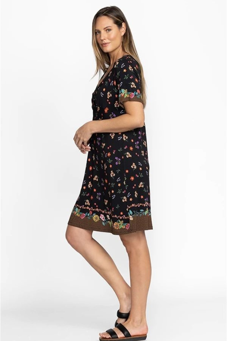 Clothing * | Nani Twist Front Swing Dress-Plus Size Multi