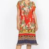 Clothing * | Rapsodia Maxi Henley Dress-Plus Size Multi