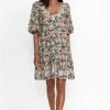 Clothing * | Rebekah Poplin Mini Dress Multi