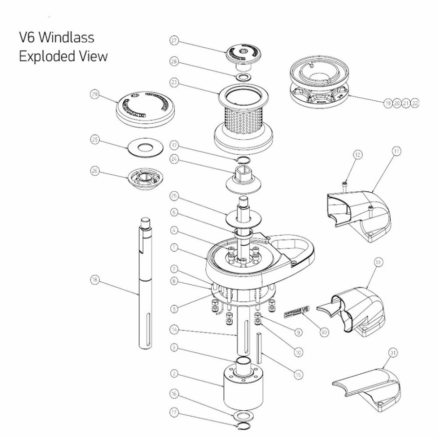 Windlasses * | Lewmar Windlasses Spares Drums