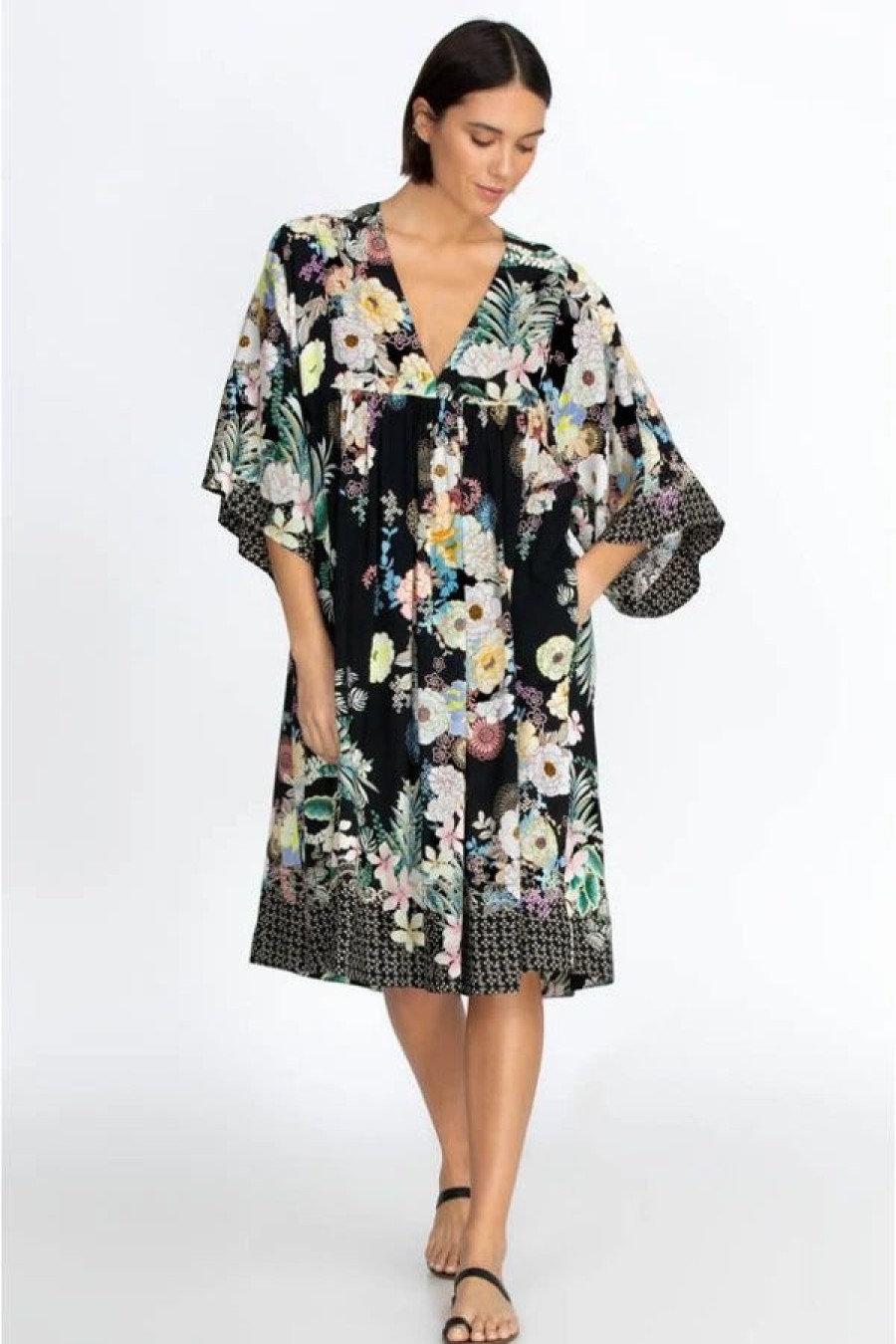 Clothing * | Mila Easy Cover-Up Dress-Plus Size Multi