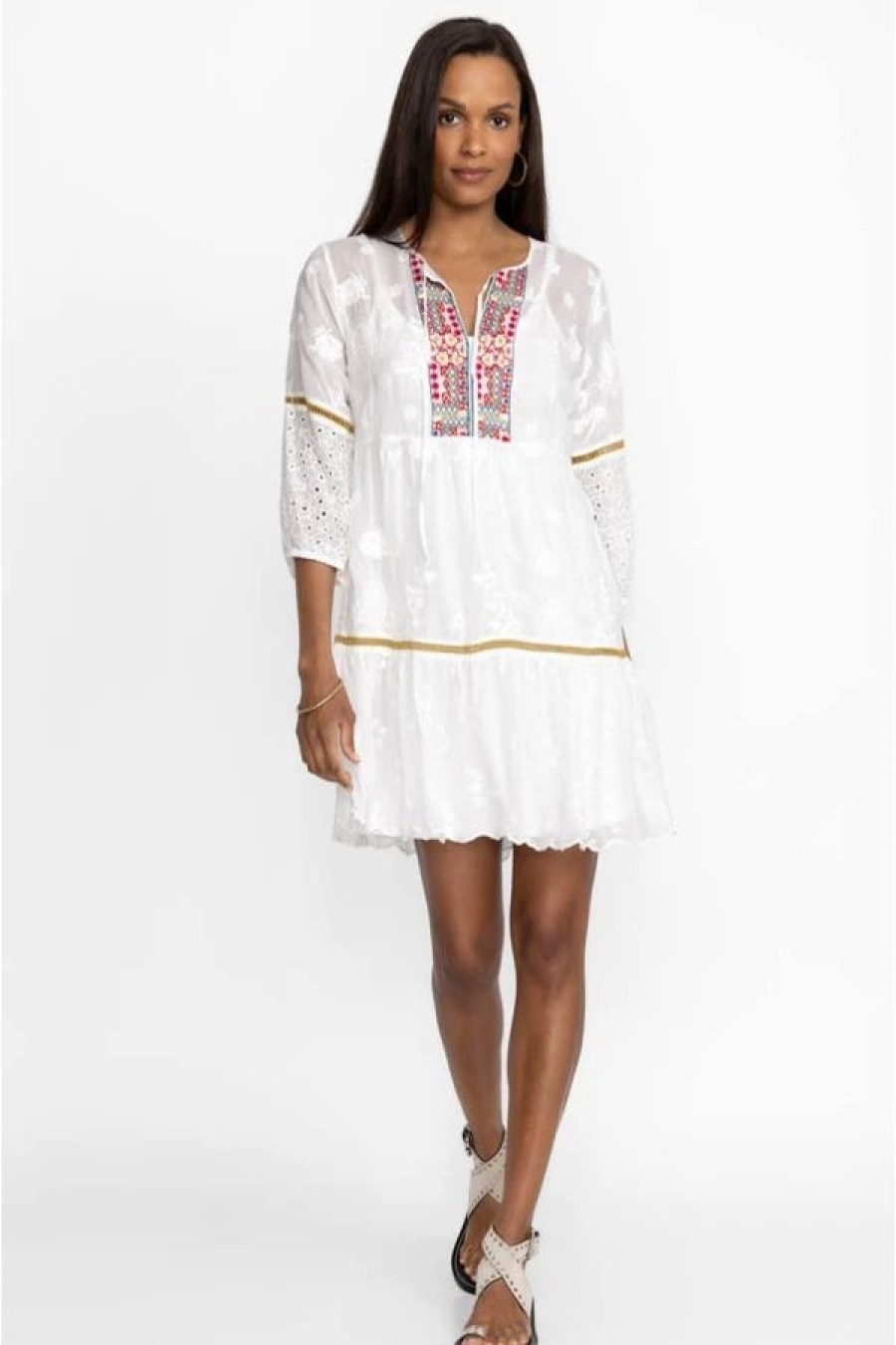 Clothing * | Kit Tunic Dress White