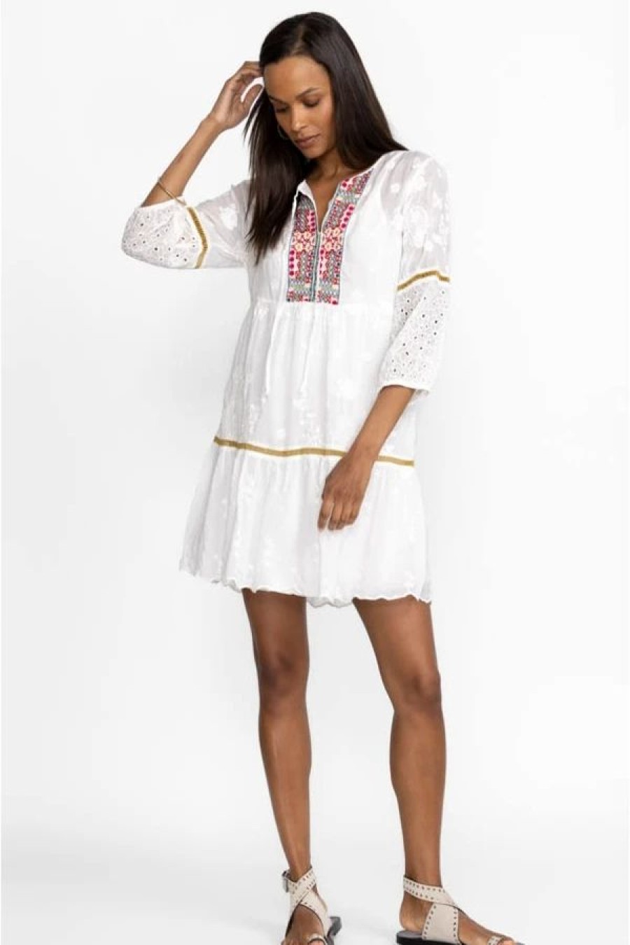 Clothing * | Kit Tunic Dress White