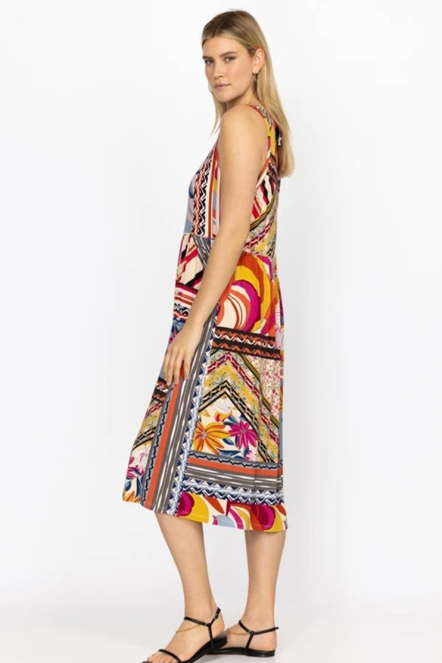 Clothing * | Rachel May Easy Fit Tank Dress-Plus Size Multi