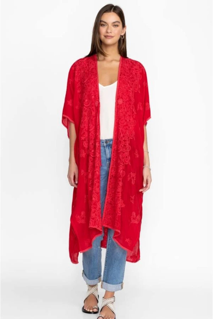 Clothing * | Sea Georgia Kimono Raspberry