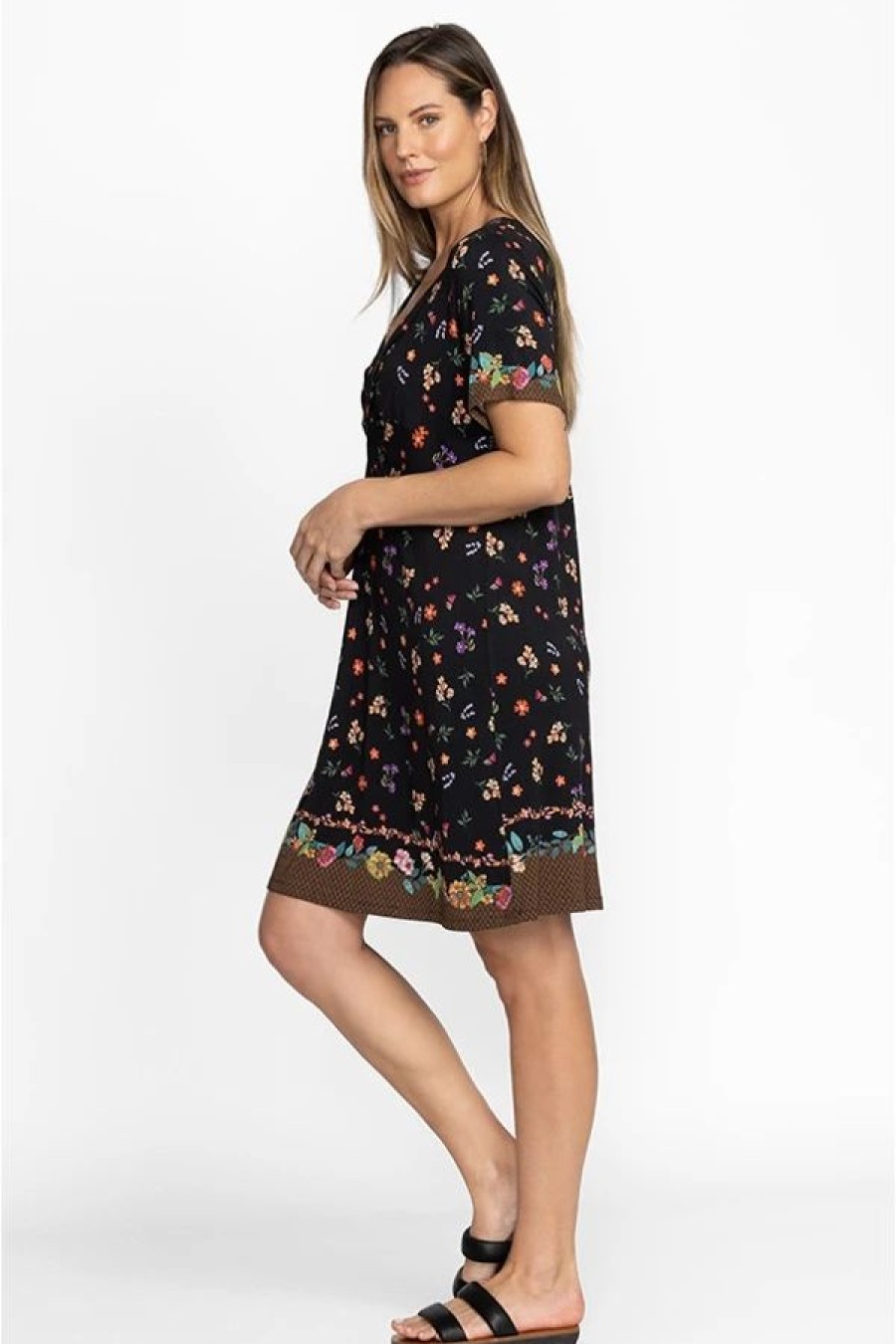 Clothing * | Nani Twist Front Swing Dress-Plus Size Multi