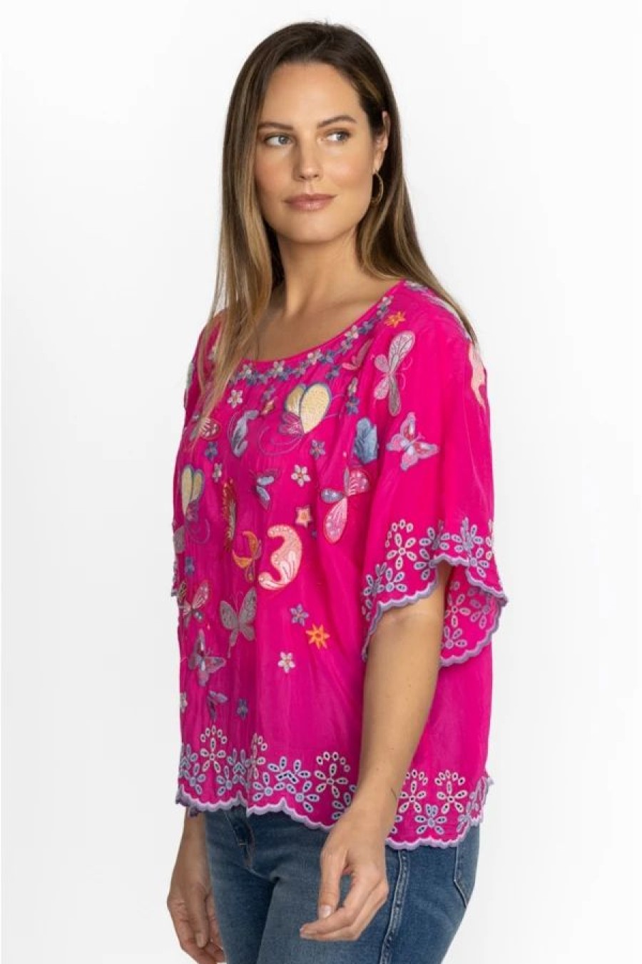 Clothing * | Bellona Blouse-Plus Size Orchid Lei