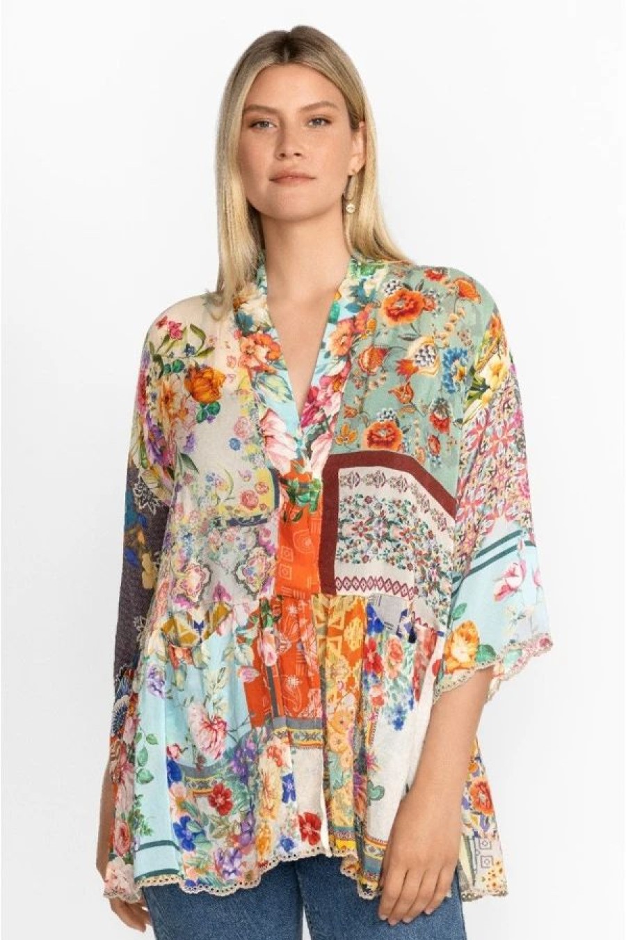 Clothing * | Otti Tia Kimono-Plus Size Multi