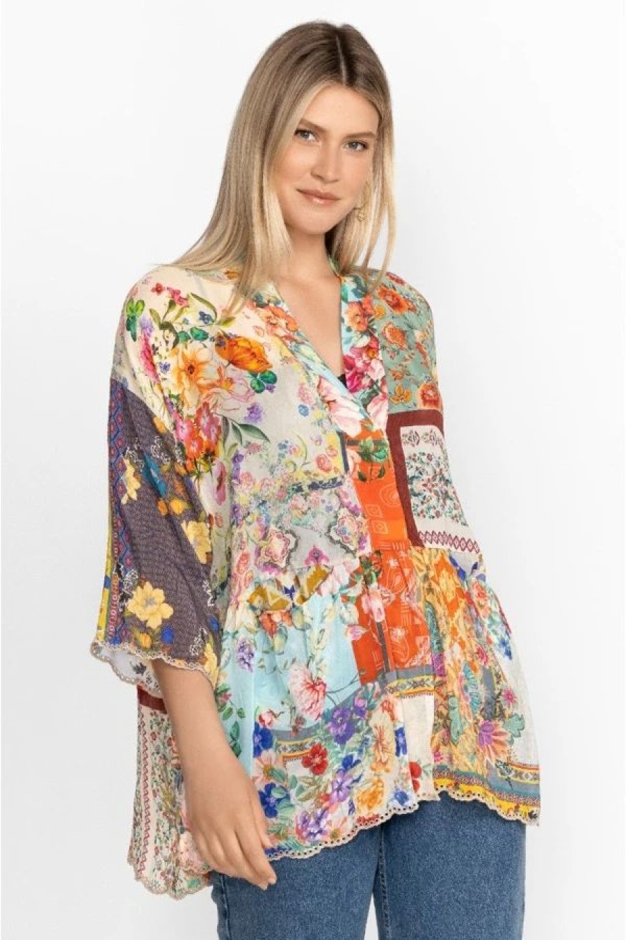 Clothing * | Otti Tia Kimono-Plus Size Multi