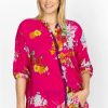 Clothing * | Golden Bouquet Seline Button Down-Plus Size Multi