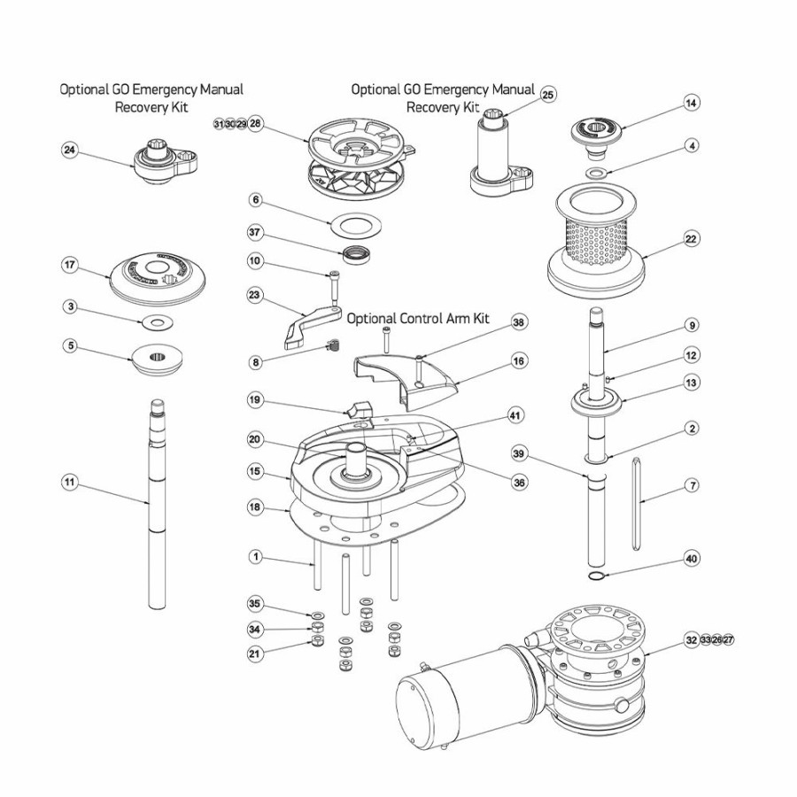 Windlasses * | Lewmar Windlasses Spares Shafts