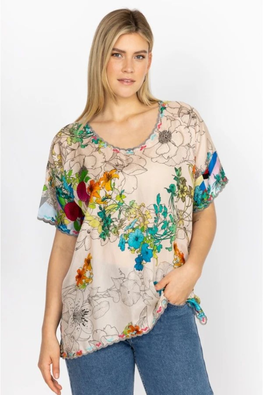 Clothing * | Sequence Halsey Top-Plus Size Multi