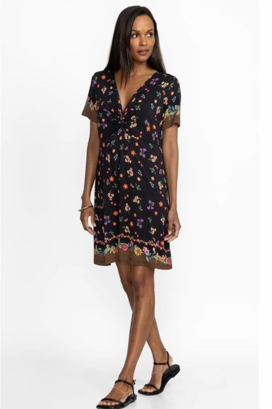 Clothing * | Nani Twist Front Swing Dress Multi