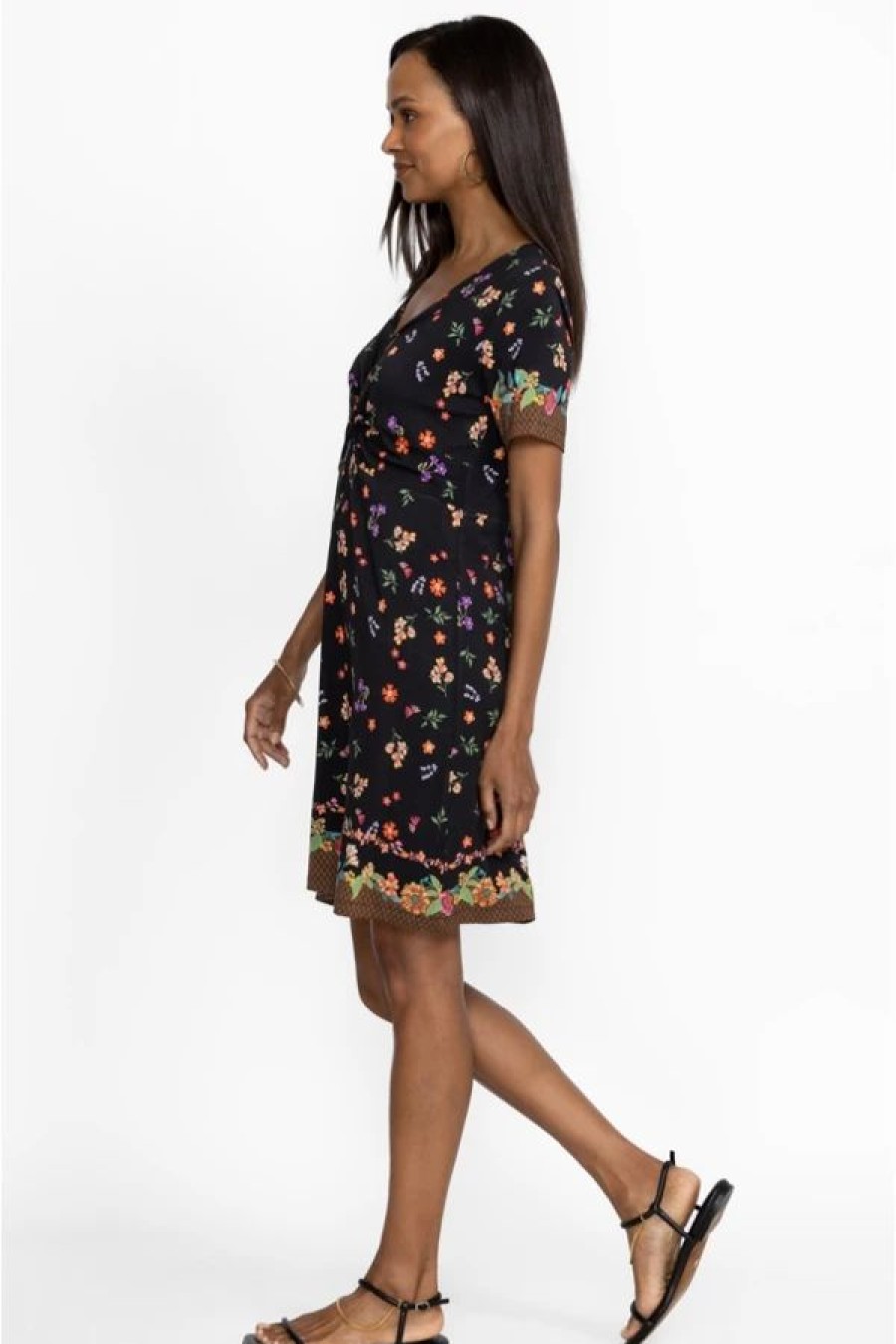 Clothing * | Nani Twist Front Swing Dress Multi