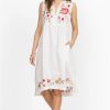 Clothing * | Joya Linen Tank Dress White