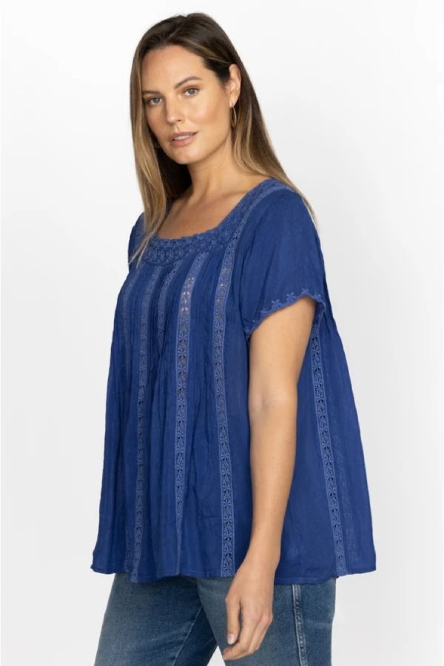 Clothing * | Brigita Blouse-Plus Size Surf The Web