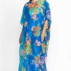 Clothing * | Water Tropic Open Keyhole Kaftan-Plus Size Multi