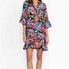 Clothing * | Calanthe Tiered Flounce Dress Multi