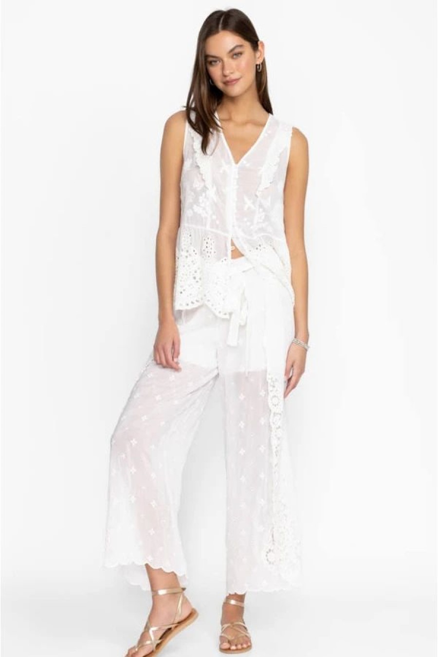 Clothing * | Eleuthera Wrap Pant White