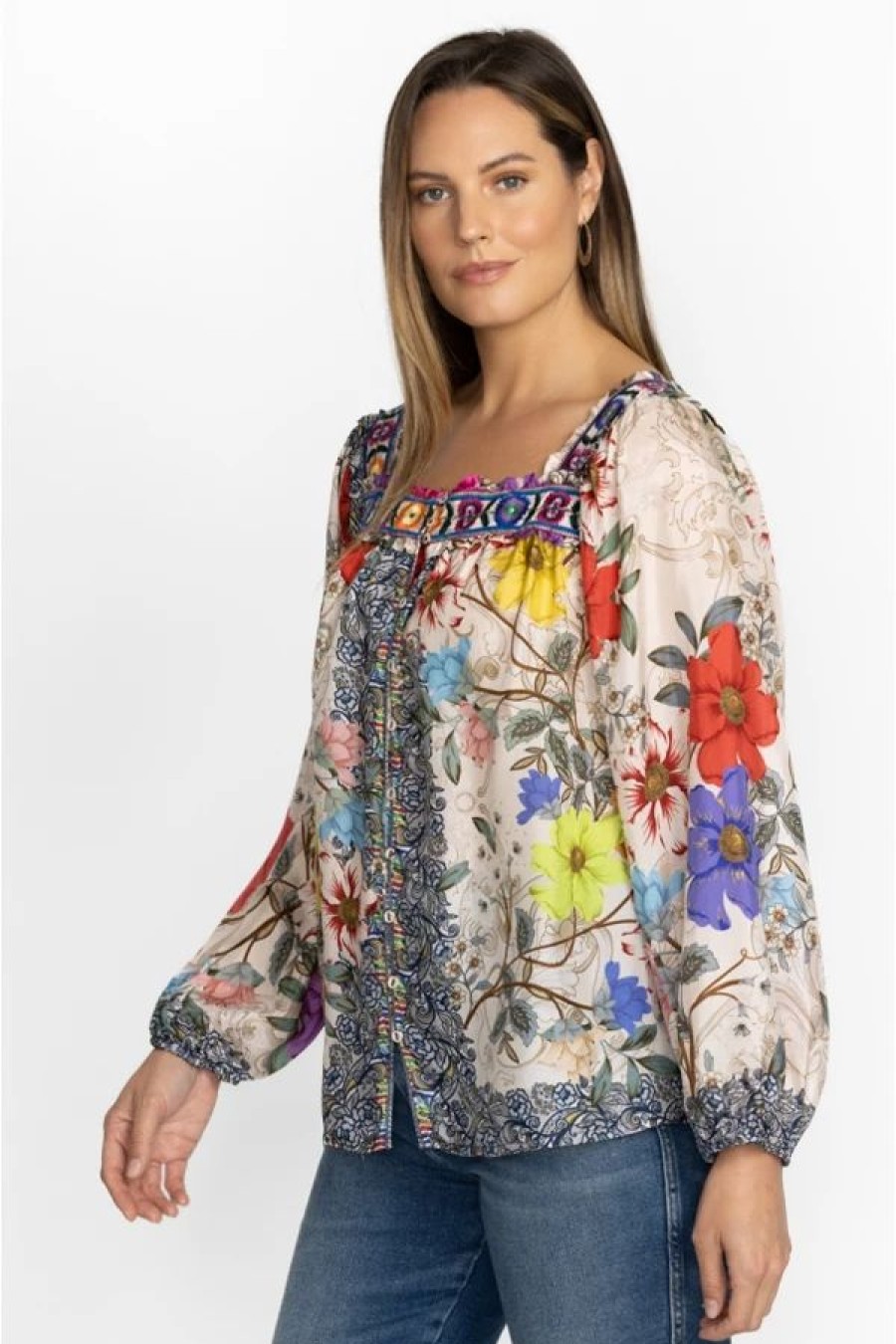 Clothing * | Archibal Luciana Blouse-Plus Size Multi