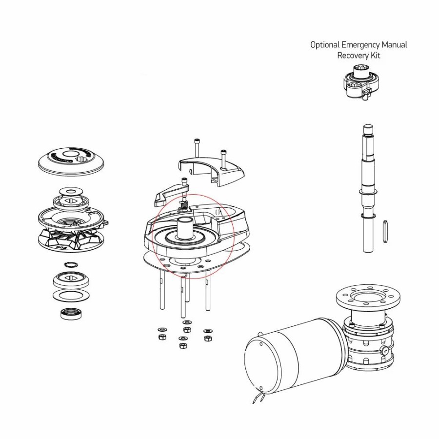 Windlasses * | Lewmar Windlasses Spares Bases